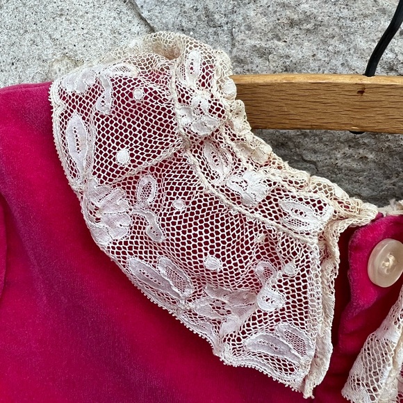 Vintage Helen Lee velveteen girls dress 6-8 - Picture 4 of 11